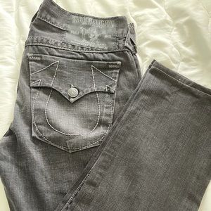 Black on Black True Religion Jeans